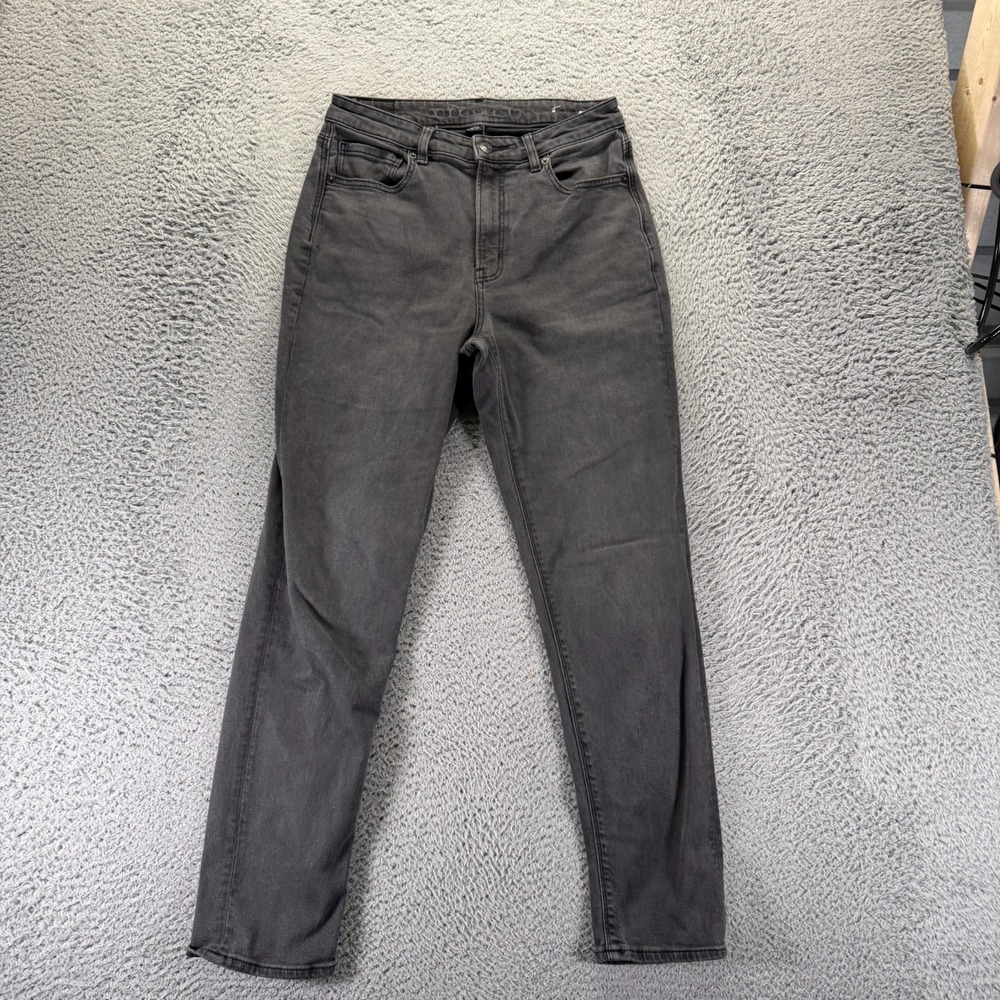 American Eagle Outfitters Jeans Women's 6 Gray Cotton Denim Straight‎ Stretch